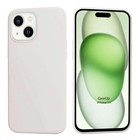 CaseUp Apple iPhone 15 Kılıf Slim Liquid Silicone Beyaz