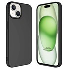 CaseUp Apple iPhone 15 Plus Kılıf Lined Matte Silicone Siyah