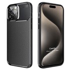 CaseUp Apple iPhone 15 Pro Max Kılıf Fiber Design Siyah
