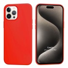 CaseUp Apple iPhone 15 Pro Max Kılıf Slim Liquid Silicone Kırmızı