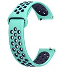 CaseUp Huawei Watch 4 Kordon Silicone Sport Band Yeşil Lacivert