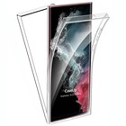 CaseUp Samsung Galaxy S22 Ultra Kılıf 360 Çift Taraflı Silikon Şeffaf
