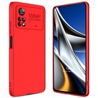CaseUp Xiaomi Poco X4 Pro 5G Kılıf Triple Deluxe Shield Kırmızı