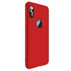 Apple iPhone XS Max Kılıf CaseUp Triple Deluxe Shield Kırmızı