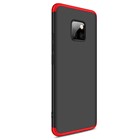 Huawei Mate 20 Pro Kılıf CaseUp Triple Deluxe Shield Siyah Kırmızı