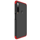 Samsung Galaxy A9 2018 Kılıf CaseUp Triple Deluxe Shield Siyah Kırmızı