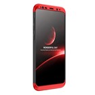 Samsung Galaxy Note 8 Kılıf CaseUp Triple Deluxe Shield Siyah Kırmızı