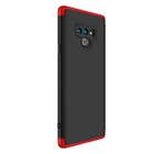 Samsung Galaxy Note 9 Kılıf CaseUp Triple Deluxe Shield Siyah Kırmızı