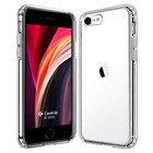 CaseUp Apple iPhone SE 2022 Kılıf İnce Şeffaf Silikon Beyaz