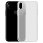 Apple iPhone X Kılıf CaseUp İnce Şeffaf Silikon Beyaz