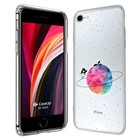 CaseUp Apple iPhone SE 2022 Kılıf Desenli Beyaz