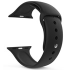 CaseUp Apple Watch SE 2022 40mm Kordon Silikon Spor Siyah