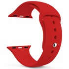 Apple Watch 5 44mm CaseUp Silikon Spor Kordon Kırmızı