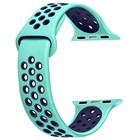 Apple Watch 5 44mm CaseUp Silicone Sport Band Nil Yeşili