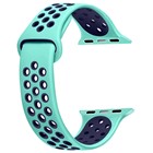 Apple Watch 1 38mm CaseUp Silicone Sport Band Kordon Kayış Nil Yeşili