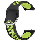 Huawei Watch GT2 46mm CaseUp Silicone Sport Band Siyah Yeşil