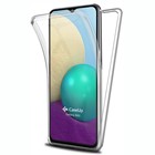 CaseUp Samsung Galaxy A02 Kılıf 360 Çift Taraflı Silikon Şeffaf