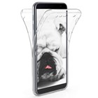 Samsung Galaxy J4 Plus Kılıf CaseUp 360 Çift Taraflı Silikon Şeffaf