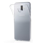 Samsung Galaxy J6 Plus Kılıf CaseUp İnce Şeffaf Silikon Beyaz