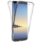 Samsung Galaxy Note 8 Kılıf CaseUp 360 Çift Taraflı Silikon Şeffaf