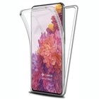 CaseUp Samsung Galaxy S20 FE Kılıf 360 Çift Taraflı Silikon Şeffaf