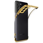 CaseUp Samsung Galaxy S21 Plus Kılıf Laser Glow Gold