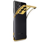 CaseUp Samsung Galaxy S21 Ultra Kılıf Laser Glow Gold