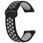 CaseUp Samsung Galaxy Watch 46mm Kordon Silicone Sport Band Siyah Gri