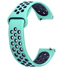 CaseUp Huawei Watch 3 Kordon Silicone Sport Band Yeşil Lacivert