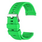 Oppo Watch 41mm CaseUp Silicone Cornered Kordon Açık Yeşil Gümüş Pimli