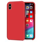 Apple iPhone XS CaseUp Slim Liquid Silicone Kılıf Kırmızı