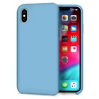 Apple iPhone XS Max CaseUp Slim Liquid Silicone Kılıf Mavi