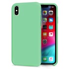 Apple iPhone XS Max CaseUp Slim Liquid Silicone Kılıf Yeşil