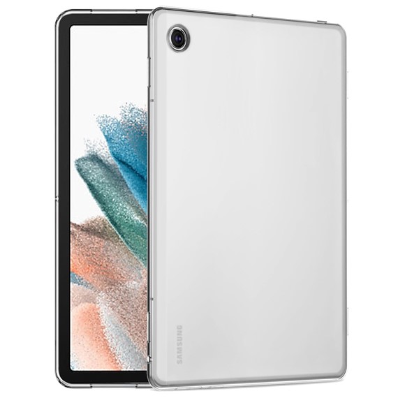 CaseUp Samsung Galaxy Tab A8 X200 Kılıf İnce Şeffaf Silikon Beyaz 1