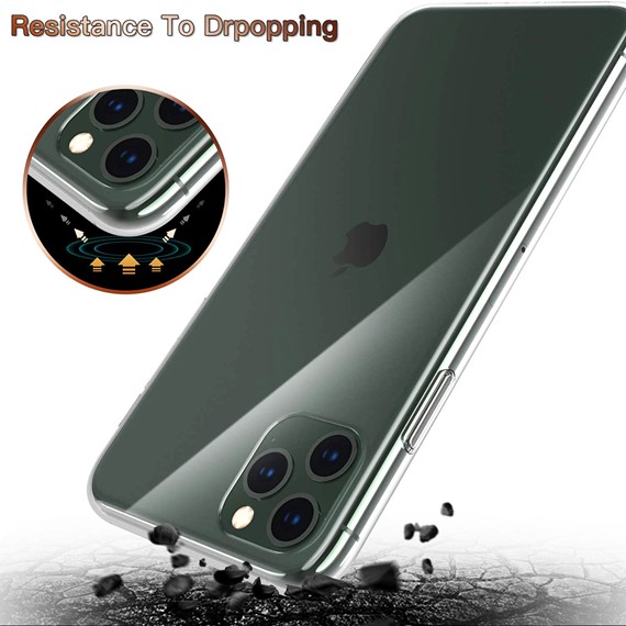 Apple iPhone 12 Pro Max CaseUp İnce Şeffaf Silikon Kılıf Beyaz 4