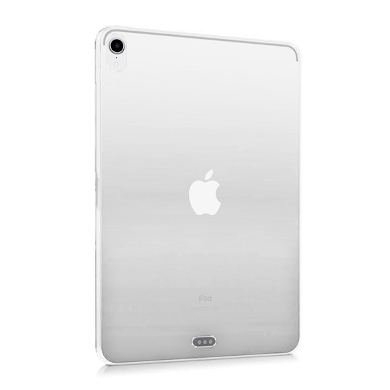 Apple iPad Pro 12 9 2018 CaseUp İnce Şeffaf Silikon Kılıf Beyaz 2