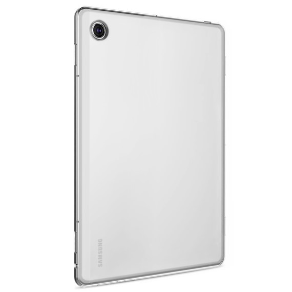 CaseUp Samsung Galaxy Tab A8 X200 Kılıf İnce Şeffaf Silikon Beyaz 2