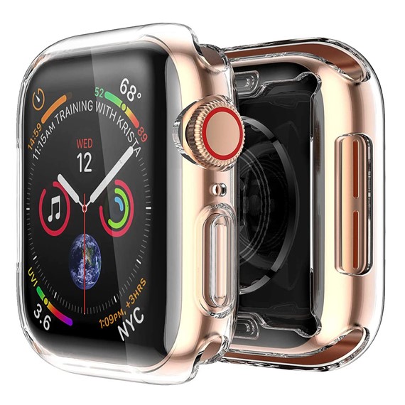 Apple Watch SE 44mm Kılıf CaseUp Protective Silicone Şeffaf 1