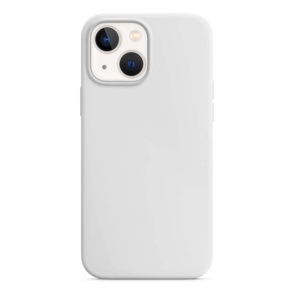 CaseUp Apple iPhone 14 Kılıf Slim Liquid Silicone Beyaz 2