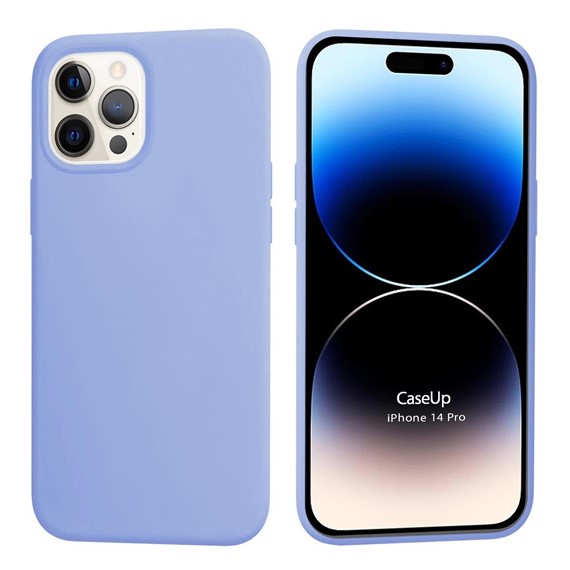 CaseUp Apple iPhone 14 Pro Kılıf Slim Liquid Silicone Mavi 1