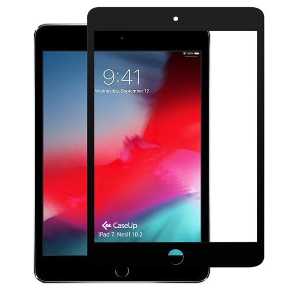 Apple iPad 10 2 7 Nesil CaseUp Tam Kapatan Ekran Koruyucu Siyah 1