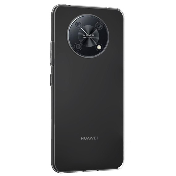 CaseUp Huawei Nova Y90 Kılıf İnce Şeffaf Silikon Beyaz 2