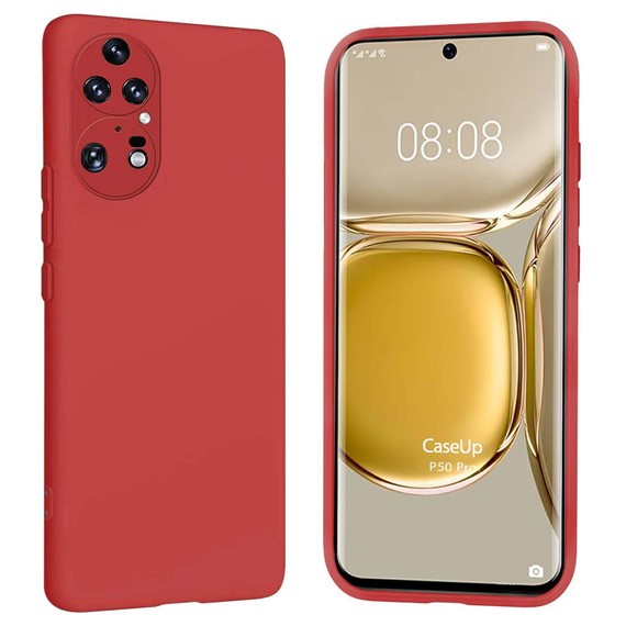 CaseUp Huawei P50 Pro Kılıf Matte Surface Kırmızı 1