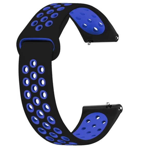 CaseUp Huawei Watch Ultimate Kordon Silicone Sport Band Siyah Mavi 1