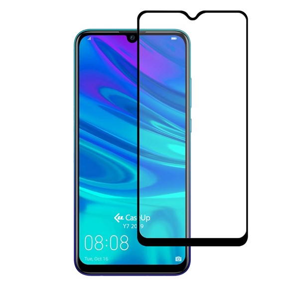 Huawei Y7 2019 CaseUp Tam Kapatan Ekran Koruyucu Siyah 1