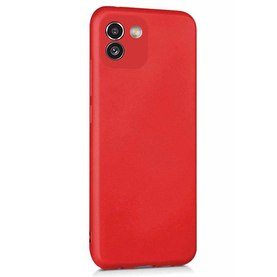 CaseUp Samsung Galaxy A03 Kılıf Matte Surface Kırmızı 2