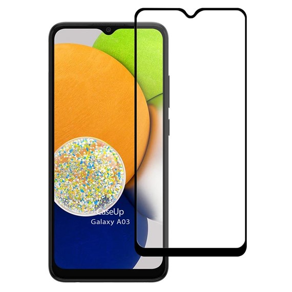 CaseUp Samsung Galaxy A03 Tam Kapatan Ekran Koruyucu Siyah 1