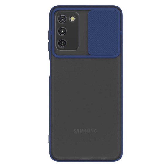 CaseUp Samsung Galaxy A03s Kılıf Camera Swipe Protection Lacivert 2