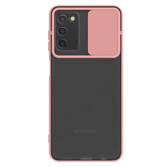 CaseUp Samsung Galaxy A03s Kılıf Camera Swipe Protection Pembe 2