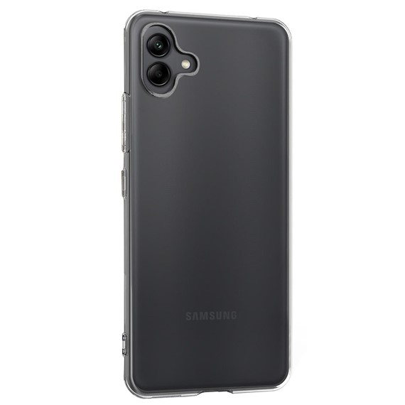 CaseUp Samsung Galaxy A04 Kılıf İnce Şeffaf Silikon Beyaz 2